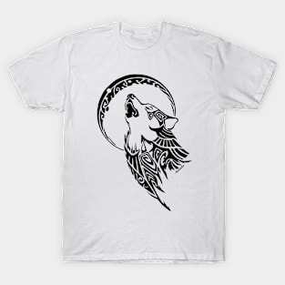 Howling Tribal Wolf T-Shirt